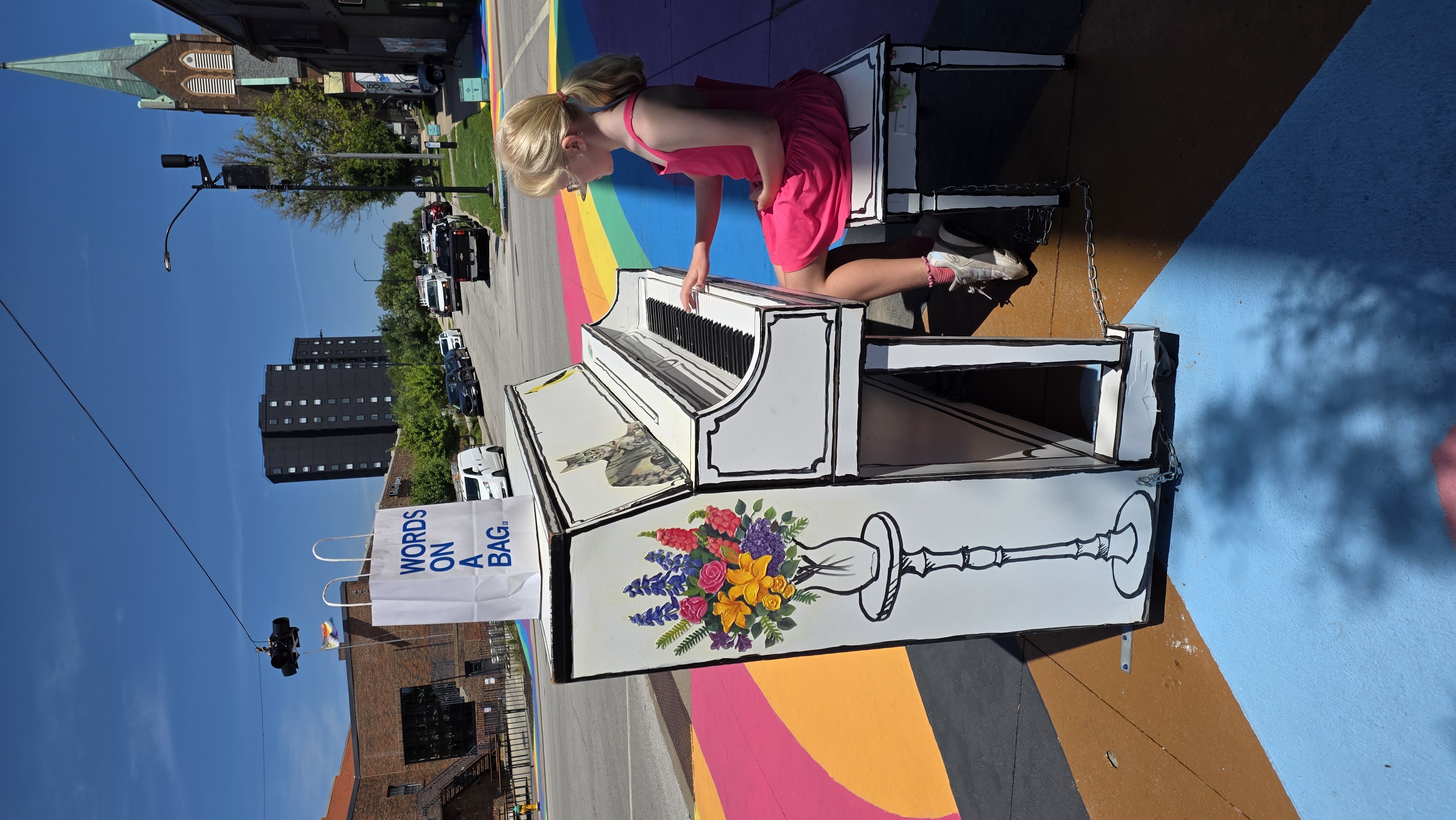 Camilla Playing Street Piano